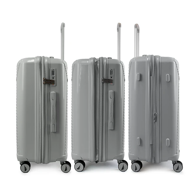 Set 3 Maletas Nautica Niza S+M+L Cabina 10k Mediana 20k y Grande 23k gris