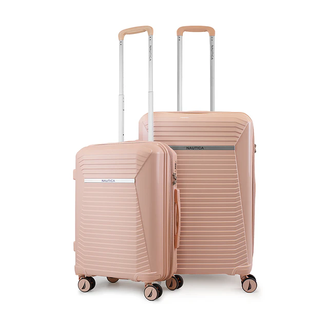 Pack 2 maletas Nautica Niza cabina 10k y mediana 20k rosa