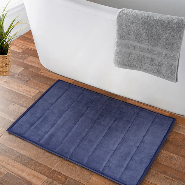 Pack 2 Alfombras de Baño ultra suave Nautica 40x60cm + 50x80cm azul