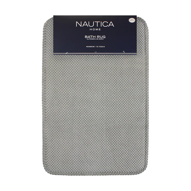 Alfombra de Baño Nautica Home Popcorn 40x60cm gris claro