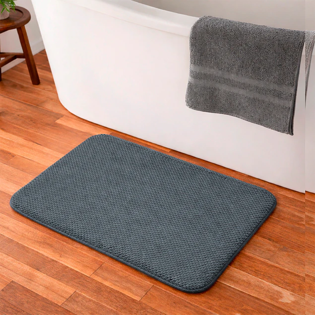 Alfombra de Baño Nautica Home Popcorn 40x60cm gris oscuro