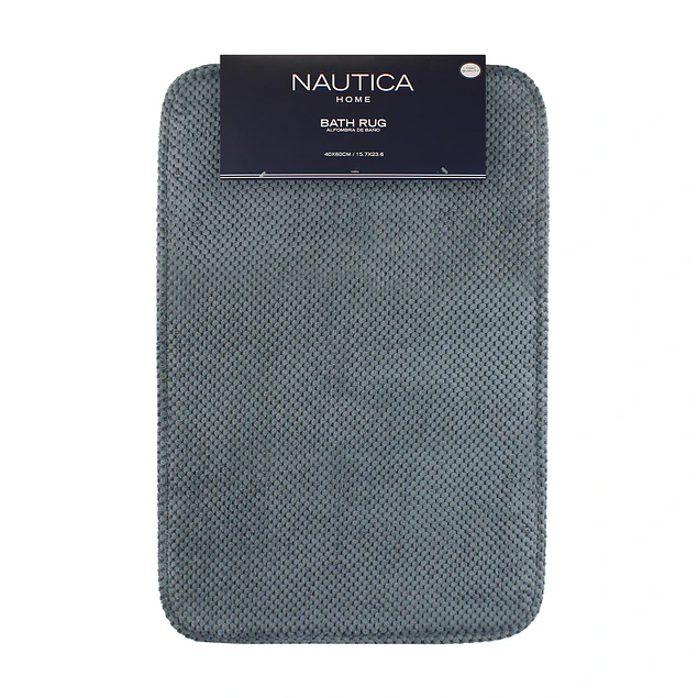 Alfombra de Baño Nautica Home Popcorn 40x60cm gris oscuro