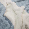 Manta de franela Nautica 127x152 Fluffy cama sofá suavidad superior celeste