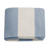 Manta de franela Nautica 127x152 Waffle cama sofá suavidad superior celeste