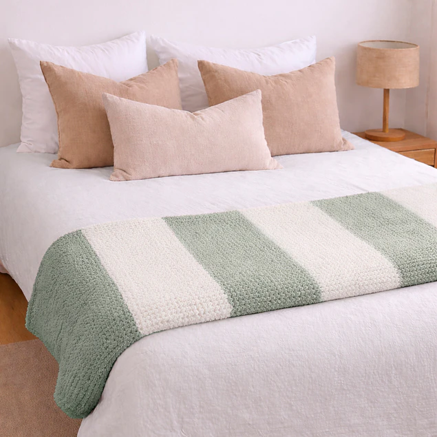 Manta de franela Nautica 127x152 Waffle cama sofá suavidad superior verde