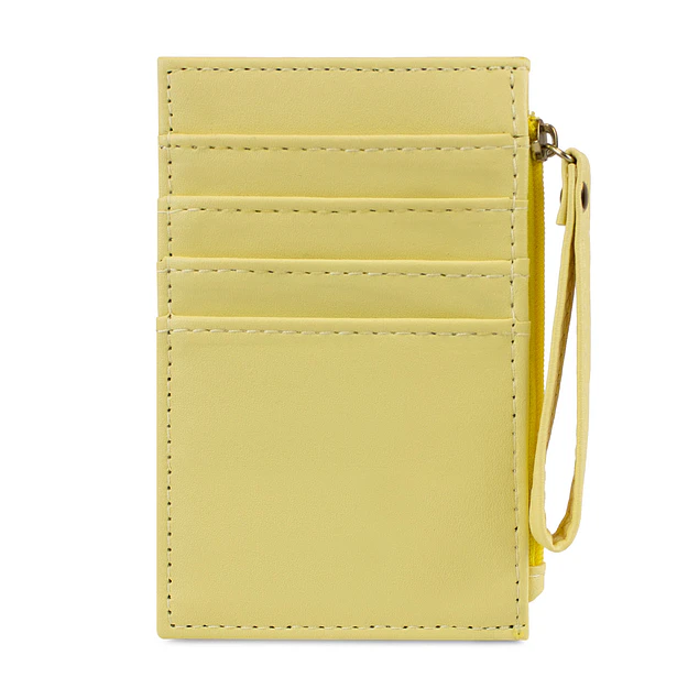 Tarjetero billetera mujer con monedero Suny amarillo Carven Paris