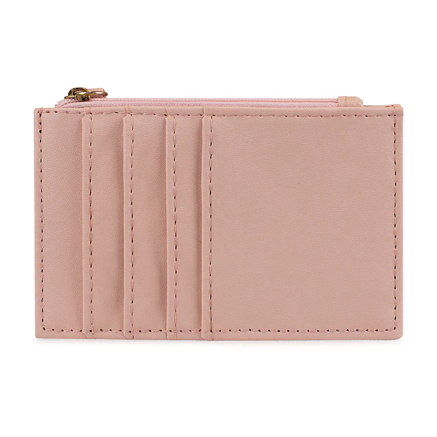 Tarjetero billetera mujer con monedero Suny rosado Carven Paris