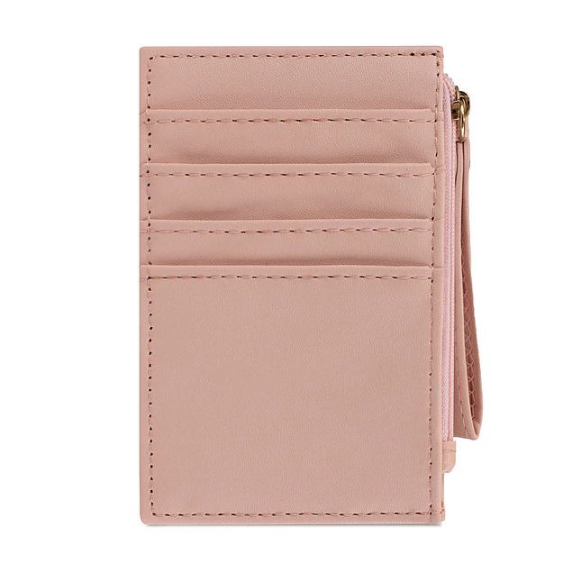 Tarjetero billetera mujer con monedero Suny rosado Carven Paris