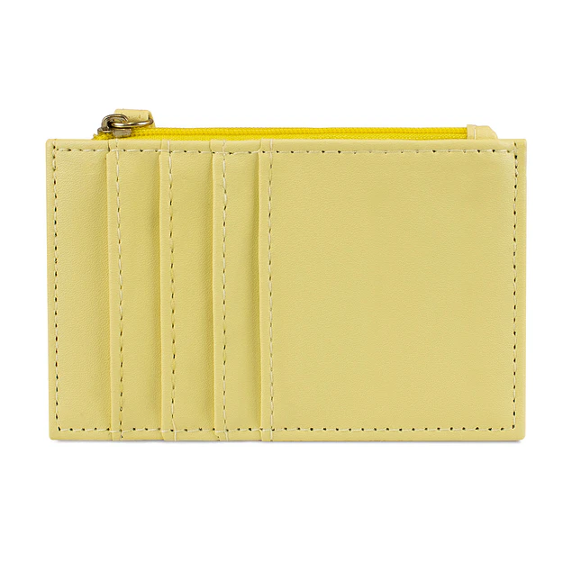 Tarjetero billetera mujer con monedero Suny amarillo Carven Paris