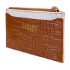 Billetera tarjetero mujer con monedero Zoe café Carven