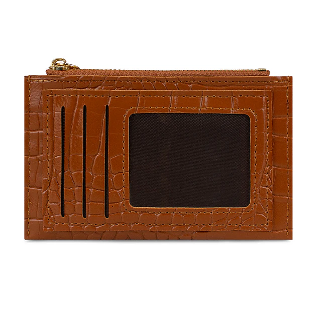 Billetera tarjetero mujer con monedero Zoe café Carven