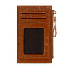 Billetera tarjetero mujer con monedero Zoe café Carven