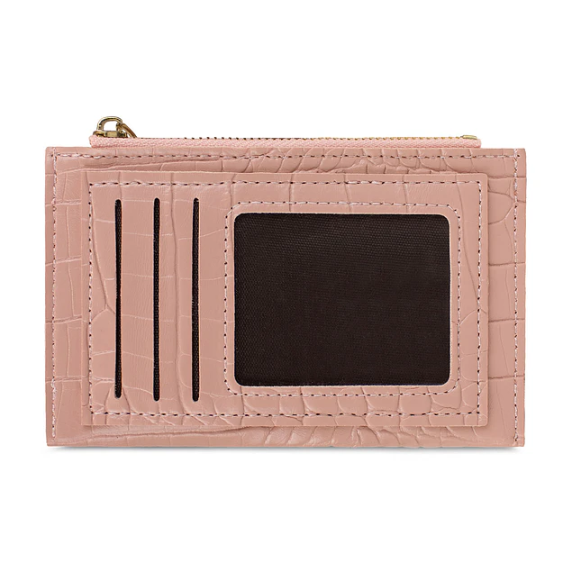 Billetera tarjetero mujer con monedero Zoe rosa Carven