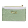 Billetera tarjetero mujer con monedero Zoe verde Carven