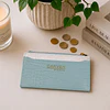Billetera tarjetero mujer con monedero Zoe azul Carven