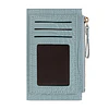 Billetera tarjetero mujer con monedero Zoe azul Carven
