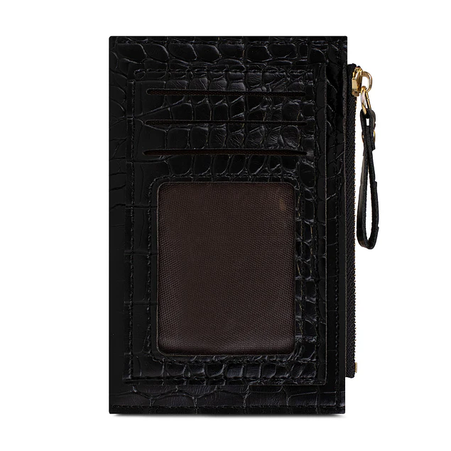 Billetera tarjetero mujer con monedero Zoe negro Carven