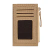 Billetera tarjetero mujer con monedero Zoe café claro Carven