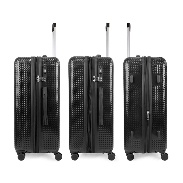 Set 3 Maletas Donna Karan Hot Town Cabina Mediana Grande negras