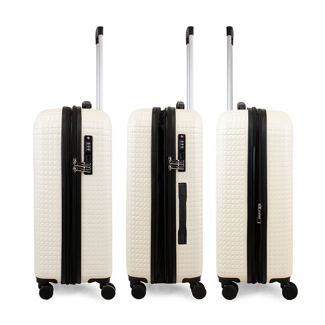 Pack 2 Maletas Donna Karan Hot Town S 10k + M 20k blanca DKNY