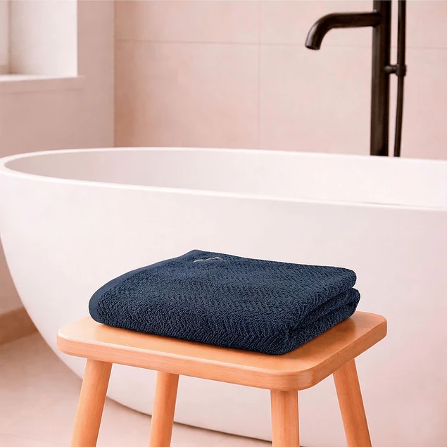 Toalla de Baño Cuerpo VIS Nautica Home 100% algodón suave 76x137cm azul marino