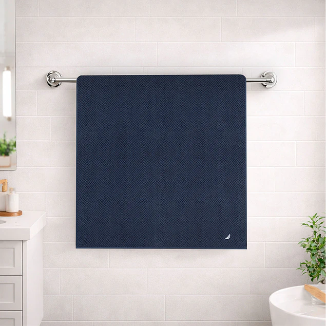 Toalla de Baño Cuerpo VIS Nautica Home 100% algodón suave 76x137cm azul marino