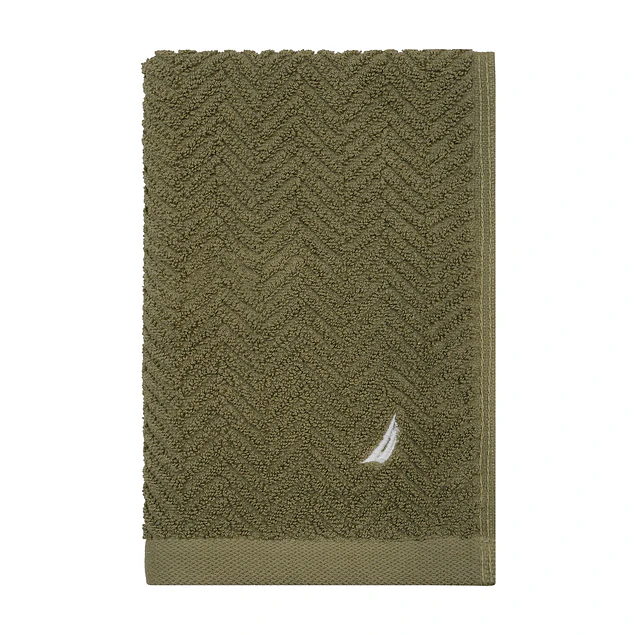 Toalla de cara VIS Nautica 100% algodón 30x50cm pieles sensibles verde