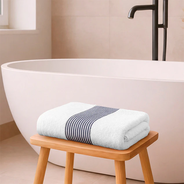 Toalla de Baño Cuerpo MAV Nautica Home 100% algodón suave 76x137cm azul