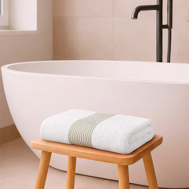 Toalla de Baño Cuerpo MAV Nautica Home 100% algodón suave 76x137cm verde