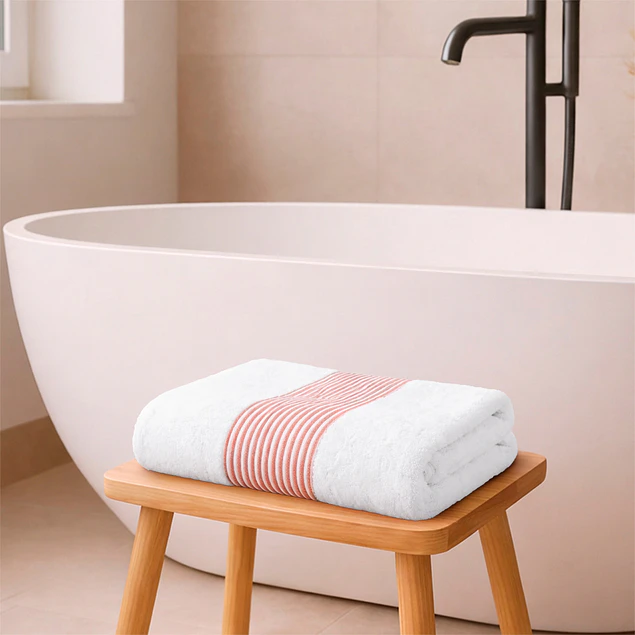 Toalla de Baño Cuerpo MAV Nautica Home 100% algodón suave 76x137cm rojo
