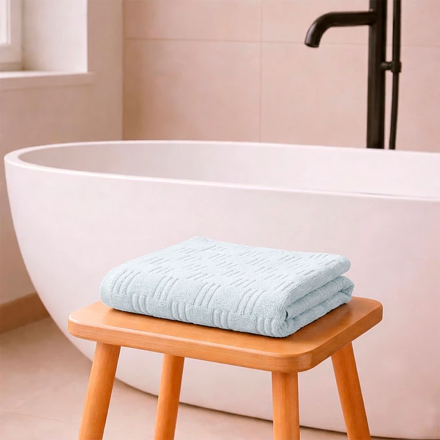 Toalla de Baño Cuerpo SAVOY Nautica Home 76x137cm 100% algodón ultra suave celeste