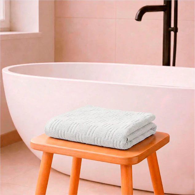Toalla de Baño Cuerpo SAVOY Nautica Home 76x137cm 100% algodón ultra suave gris