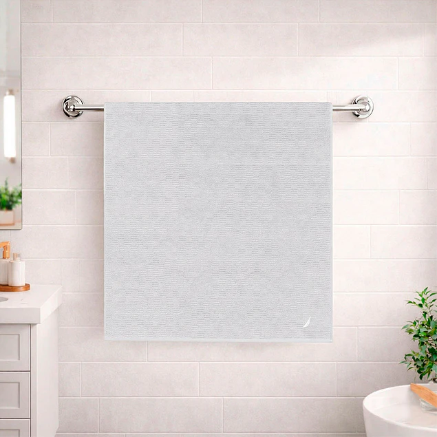 Toalla de Baño Cuerpo SAVOY Nautica Home 76x137cm 100% algodón ultra suave gris