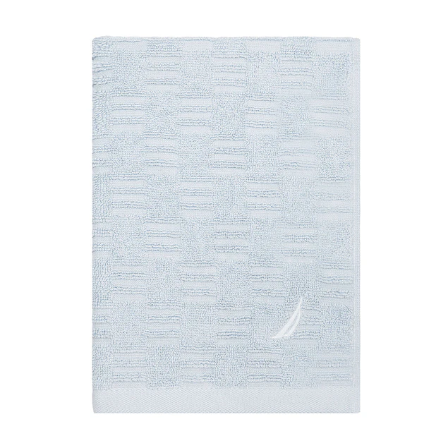 Toalla de cara SAVOY Nautica 100% algodón 30x50cm hipoalergénica celeste