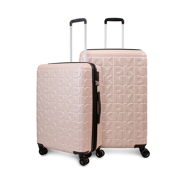 Pack 2 Maletas Donna Karan Meghan M 20k + L 23k rosada DKNY