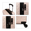 Set 3 Maletas Donna Karan Meghan Cabina Mediana Grande rosada