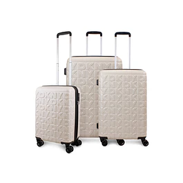 Set 3 Maletas Donna Karan Meghan Cabina Mediana Grande beige
