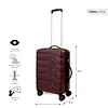 Maleta cabina Ibiza S 10kg burdeo Nautica