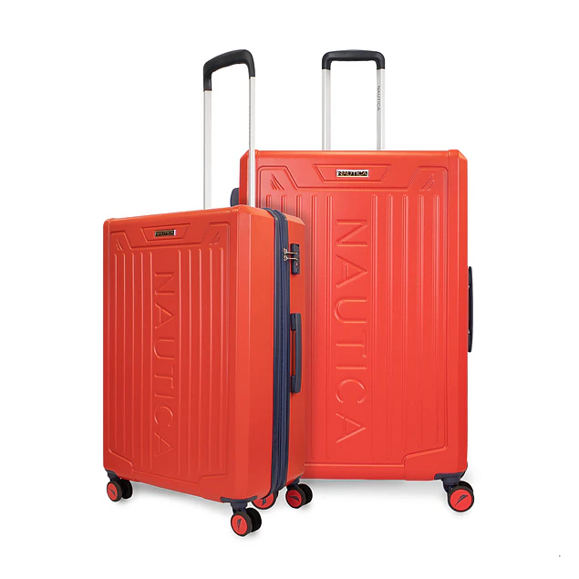 Pack 2 maletas Copper Nautica mediana 20k y grande 23k naranja