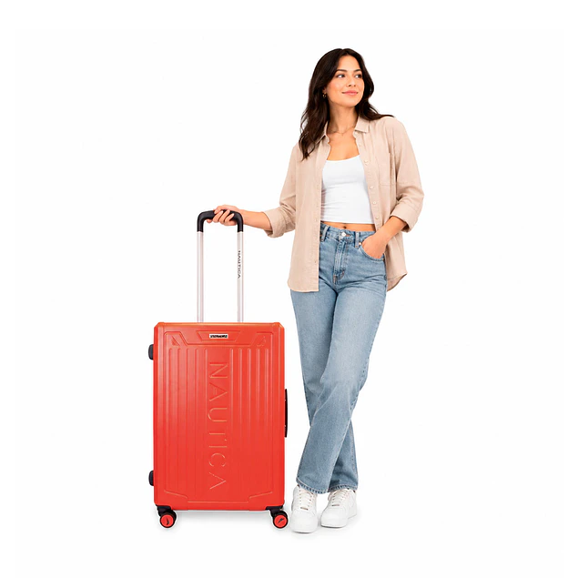 Pack 2 maletas Copper Nautica mediana 20k y grande 23k naranja