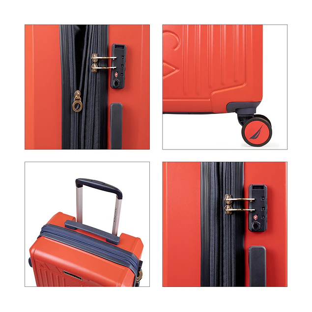 Pack 2 maletas Copper Nautica mediana 20k y grande 23k naranja