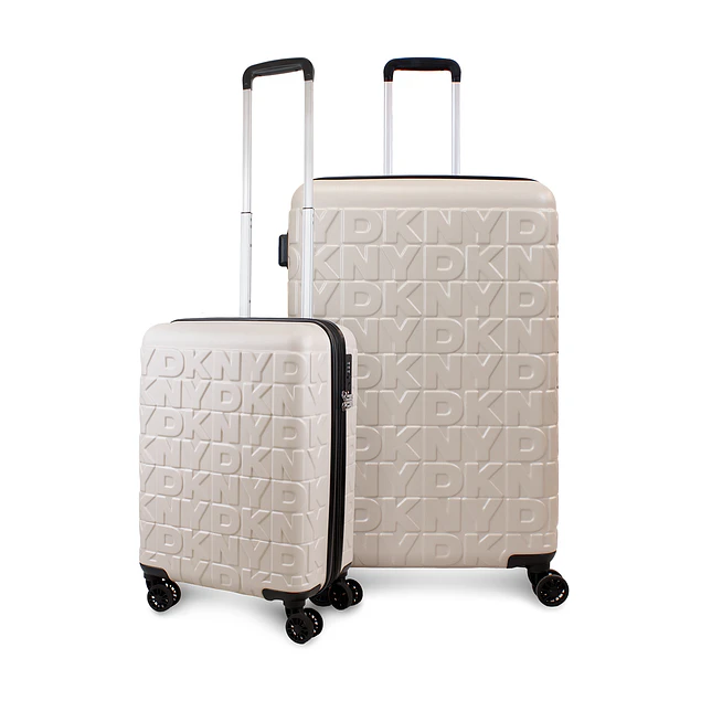Pack 2 Maletas Donna Karan Meghan S 10k + L 23k beige DKNY