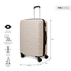 Pack 2 Maletas Donna Karan Meghan S 10k + L 23k beige DKNY
