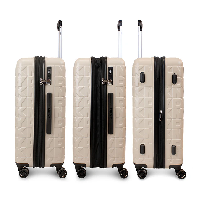 Pack 2 Maletas Donna Karan Meghan S 10k + L 23k beige DKNY