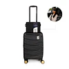 Pack Maleta de cabina Mónaco 10kg negro + Kit de sueño Nautica