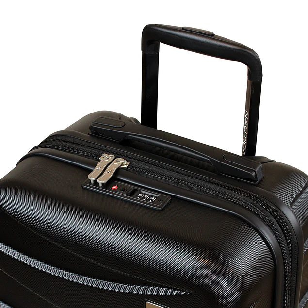 Pack Maleta de cabina Mónaco 10kg negro + Kit de sueño Nautica