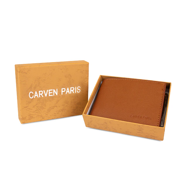 Billetera hombre Bruno café con monedero Carven Paris