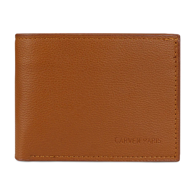 Billetera hombre Bruno café con monedero Carven Paris