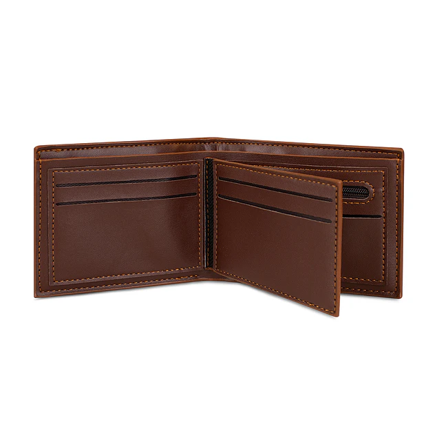 Billetera hombre Bruno café con monedero Carven Paris