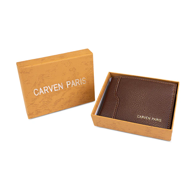 Billetera hombre Dante café con monedero Carven Paris